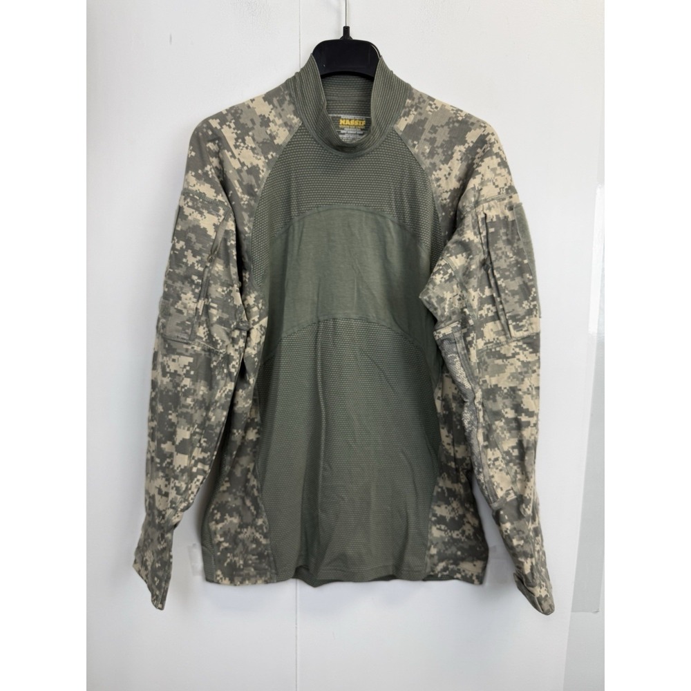 MASSIF ACU Army Combat Shirt Men's L ACS‎ Top Camo USGI Military Padded Pockets